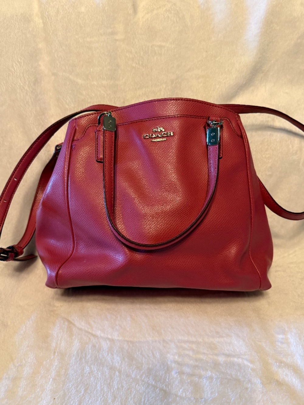 Coach New York Minetta Satchel/Cross Body Pink Handbag